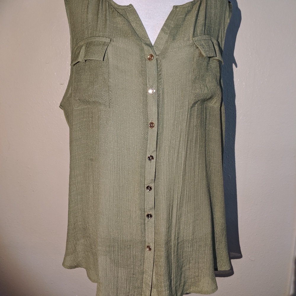 1X PerSeption Women's Sage Dress Tank Top